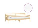 Vidaxl Letto Da Giorno Con Materasso 90X200 Cm In Legno Di Pino Massiccio
