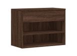 Vidaxl Panca Per Scarpe Marrone Effetto Quercia 60X30X45 Cm Materiale A Base Di Legno
