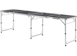 Tavolo Da Beer Pong Ibiza Tavolo Da Beer Pong Regolabile E Pieghevole 240X60Cm Struttura In Alluminio Nero