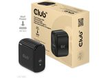 Club3D CLUB3D Caricabatterie Da Viaggio 65W Tecnologia Gan, Porta Singola Usb Tipo-C, Supporto Power Delivery (Pd) 3.0
