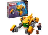 Lego 76254 Nave Baby Rockets Marvel, Guardiani Della Galassia Volume 3 Giocattolo Da Costruzione Per Bambini Con Minifigure Del Supereroe E Astronave, Set Spaziale