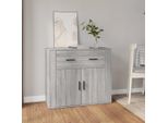 Vidaxl Credenza Grigio Sonoma 80X33X70 Cm Materiale A Base Di Legno