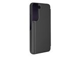 Avizar, Samsung Galaxy S22 View Cover Con Effetto Specchio E Funzione Stand, Nero