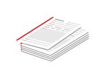 Pricaro Blocco Note Telefonico, A5 Perforato, Rosso, 5 Pezzi