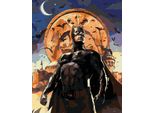 Zuty - Pittura Per Numeri - Batman In The Night City, 40X50 Cm, Senza Cornice E Senza Spegnimento Della Tela