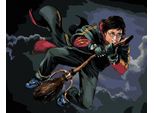 Zuty - Pittura Per Numeri - Harry Potter Su Un Cestino, 40X50 Cm, Senza Cornice E Senza Spegnimento Della Tela