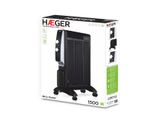 Haeger MH-15B.007A Riscaldatore Elettrico Per Uso Interno Nero, Acciaio 1500 W