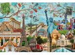 5000-Piece Postcard Of Monuments Puzzle. Adults And Children From 14 Years Old. Cities And Monuments. 17118. Ravensburger