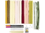 Kit Di Artigianato In Carta Crespa - Realizzare Un Bouquet Di Fiori, Inclusi Materiali E Istruzioni