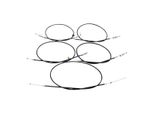 Set Di Cavi Bowden Neri Per ZüNdapp Zr 10 Tipo 447-110 (N. Fg 9079009 - 9132689)