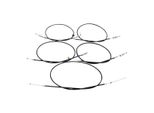 Set Di Cavi Bowden Neri Per ZüNdapp Zr 30 Tipo 447-100 (Da Fg N. 9132690)