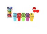 Teddies Timbri In Plastica Le Mie Prime Auto 10Pz 2,5X4Cm Su Cartoncino