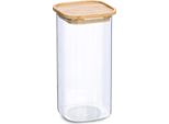 Barattolo Con Coperchio In Bambù, 1600 Ml, 11 X 11 X 22 Cm