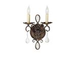 Chateau Doppia Lampada Da Parete Decorativa In Cristallo 2Xe14 60W Feiss