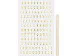Heyda 203780921 Rubsticker Buchstaben Go
