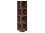 Vidaxl Scaffale Angolare Marrone Effetto Rovere 33X33X132 Cm Materiale A Base Di Legno