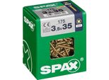 Set Di 175 Viti In Acciaio A Testa Svasata Pozidriv Spax, Diam.3,5 Mm X L.35 Mm