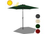 Ombrellone Jiubiaz Ø300Cm, Ombrellone Da Giardino, Non Pieghevole, Telo Dell'ombrellone Con Rivestimento In Pa, Protezione Uv Fino A Upf 50+, Senza Supporto, Verde