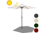 Ombrellone Jiubiaz Ø300Cm, Ombrellone Da Giardino, Senza Ripiegamento, Telo Dell'ombrellone Con Rivestimento In Pa, Protezione Uv Fino A Upf 50+, Senza Supporto, Beige