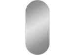 Vidaxl Specchio Da Parete Argento 100X45 Cm Ovale