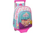 Zaino Scuola Rotante The Bellies 26 X 34 X 11 Cm Viola Turchese Bianco