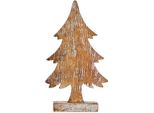 Albero Di Natale Marrone 5 X 31 X 15 Cm In Legno Argentato