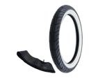 Pneumatici Whitewall Mitas MC2 2.75-16 (2 3/4 X 16) 46J Tt + Camera D'aria
