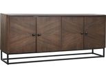 Dkd Home Decor Credenza 177 X 38 X 75 Cm Legno Marrone Scuro
