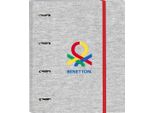 Raccoglitore Ad Anelli Benetton Pop Grey (27 X 32 X 3,5 Cm)