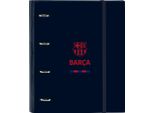 Raccoglitore Ad Anelli F.C. Barcelona Blu Navy (27 X 32 X 3,5 Cm)