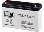 Batteria Al Piombo 6V / 12Ah Batteria Al Gel Mws 12-6