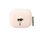Karl Lagerfeld Klaprunikp Airpods Pro Cover RóżOwy/Pink Silicone Karl Head 3D