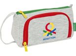 Astuccio Per Matite Benetton Pop Grey (20 X 11 X 8,5 Cm)