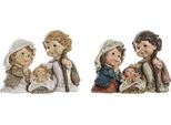 Culla Di Natale Dkd Home Decor In Resina Colorata (16 X 9 X 12 Cm) (2 Pezzi)