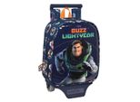 Zaino Scuola Con Ruote Buzz Lightyear Blu Navy (22 X 27 X 10 Cm)