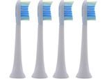 Bmk Testine Di Ricambio Per Spazzolini Philips, 4 Pezzi - Compatibili Con Philips Sonicare C3 Premium Plaque Defence HX9044/17