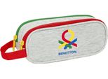 Astuccio Doppio Multiuso Benetton Pop Grey (21 X 8 X 6 Cm)