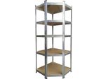 Scaffale Angolare In Metallo Aga 180X70X40 Cm 5 Ripiani