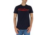 Plein Sport T-Shirt Uomo Cotone Blu GR82477 - Taglia: L