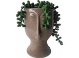 Dkd Home Decor Pianta Decorativa In Ceramica Pe (11 X 10 X 16 Cm)