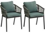 Set Di 2 Poltrone Da Giardino Oriengo Olive & Graphite - HespéRide