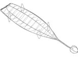 Griglia Per Barbecue Per Pesce Sauvic 13,5 X 54 Cm