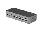 Startech.Com Docking Station Usb C - Quad Monitor Displayport/Hdmi 4K 60Hz - Dock USB-C Multi Hdmi/Dp, Power Delivery 100W - Hub Usb Con 1 Porta Usb Type-C E 3 Porte USB-A, Ethernet, Audio