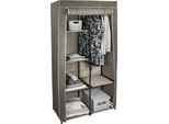Homelife Armadio Tessile Con Ripiani Marrone