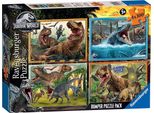 Ravensburger Puzzle 4X100El Jurassic World StoßStange Pack 056194 Ravensburger