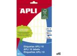 Etichette Adesive Apli 8 X 20 Mm Bianco 10 Fogli (10 Pezzi)