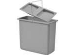 Cestino Interno Hailo 1009319 Grigio 12 Litri 316 X 154 X 287 Mm Con Coperchio