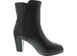 Tamaris Donna Stivaletto In Pelle Con Zip Alla Moda Tacco Alto 1-25015-41, Misura:41 Eu, Colore:Nero
