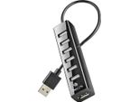 Ngs Ihub7 Tiny Hub Usb 2.0 - 7 Porte Usb 2.0 - Adattatore Di Alimentazione - Velocità Fino A 480Mbps