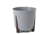 Vaso Da Fiori Lamela Vaso Da Fiori A 3 Gambe Frida, Diametro 26 Cm, Grigio